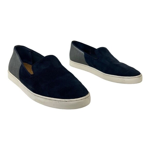 BIRDIES Size 7.5 Swift Slip On Sneaker Night Sky Blue Suede - Picture 1 of 7